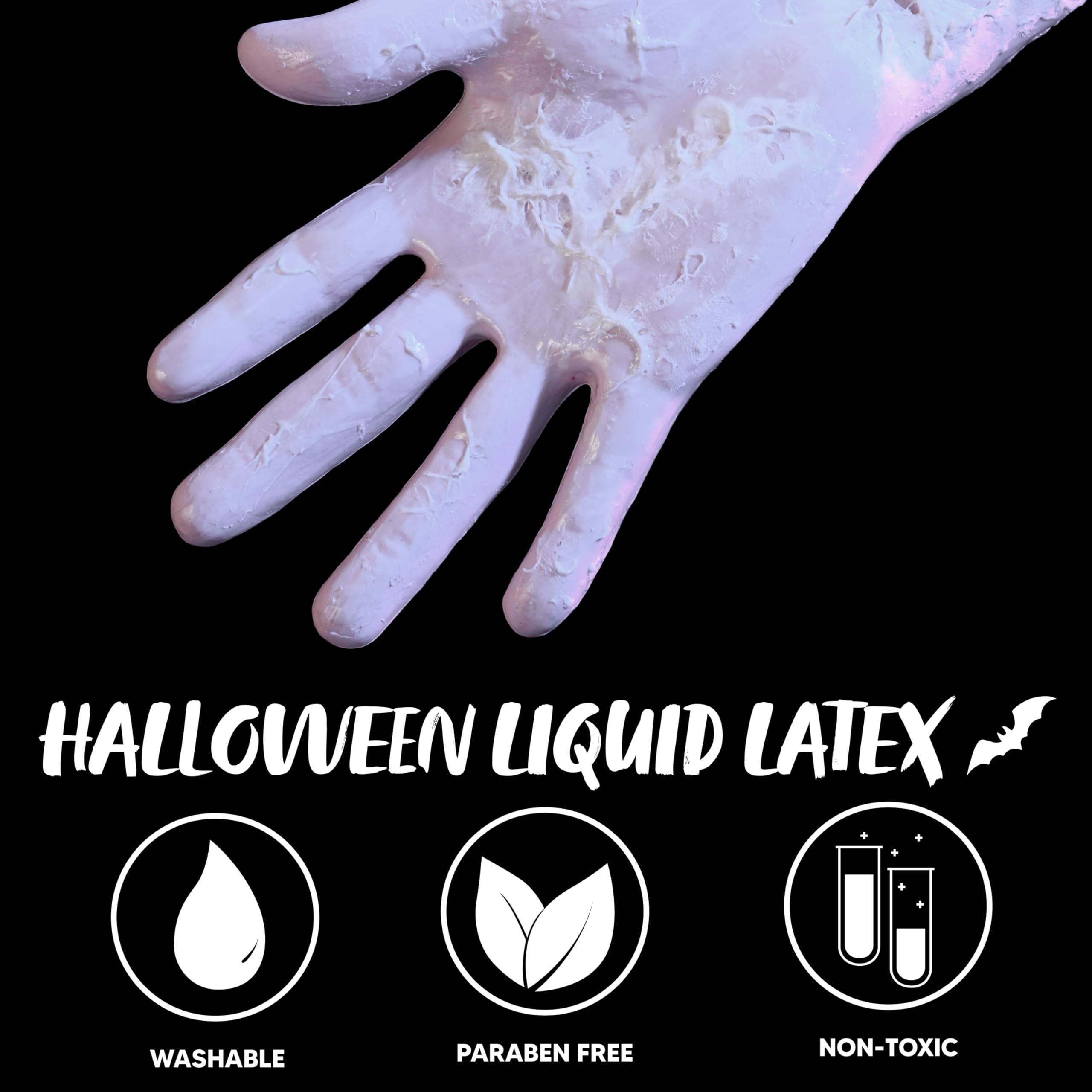 Spooktacular Creations 4.5 Oz Halloween White Liquid Latex for Adult, SFX Special Effects Makeup for Scar Cut Wound Peeling Skin Wrinkles Stipples Burns Blisters