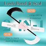 GEMERRY DIY Cluster Eyelash Extensions Kit 280 Pcs 0.07D 10-18 Mix for Beginners view 4