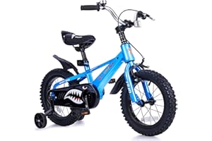 ONLYGU Kids Bike for Boys Ages 3-7, 14-16 Inch Bicycle with Training Wheels, Easy to Assemble, Safe Ride, Vibrant Colors, for Beginner Riders