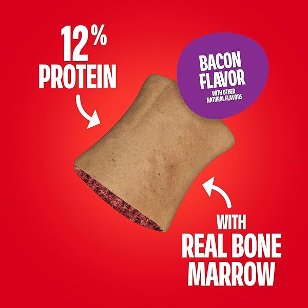 MILK-BONE MAROSNACKS BACON FLAVOR SMALL DOG TREATS WITH BONE MARROW, 40 OUNCES (PACK OF 2) (PACKAGING DESIGN MAY VARY)
