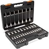 GEARWRENCH 44 Pc 1/4", 3/8", 1/2" Drive SAE/mm Hex Bit Socket Set | 89086