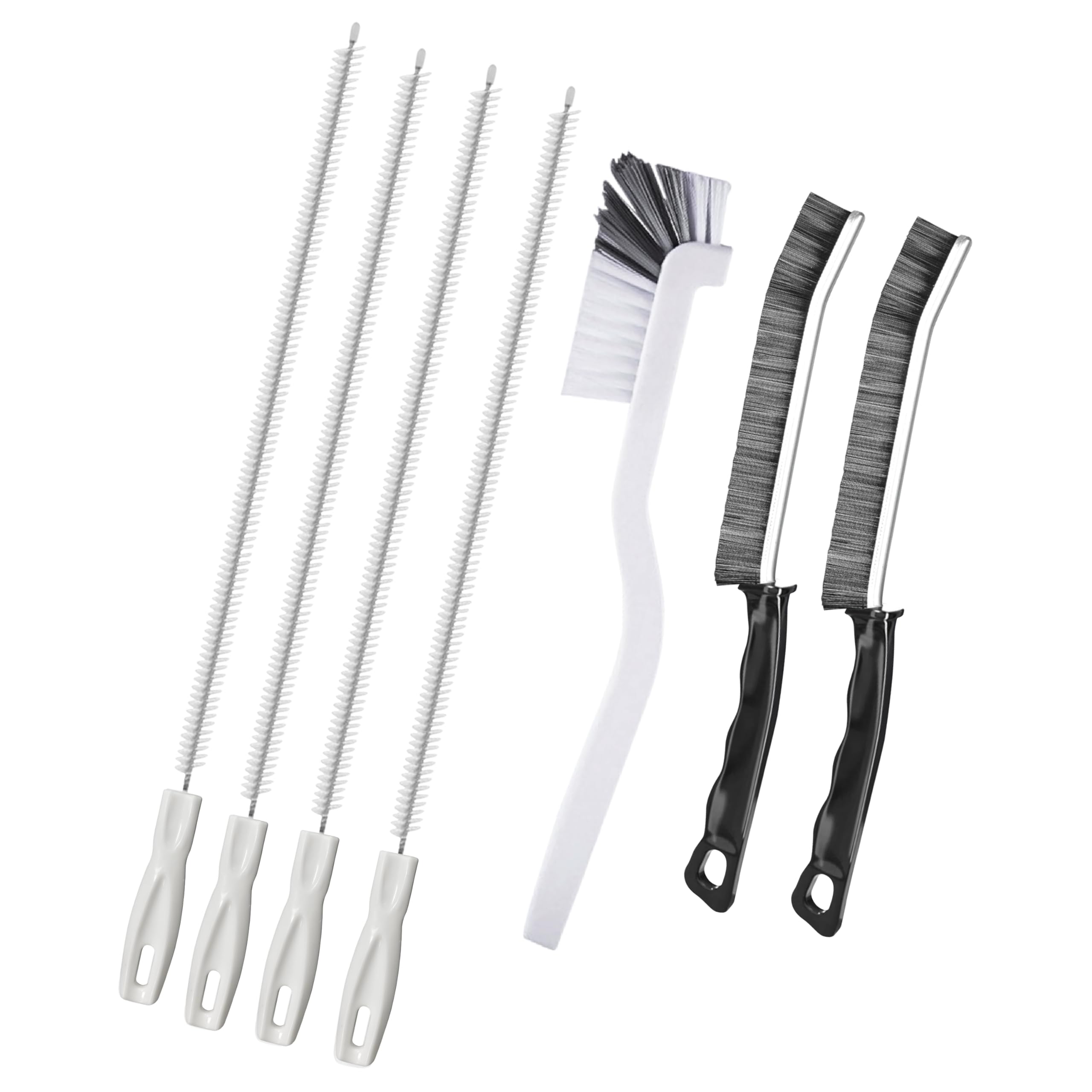 7 Pack Sink Unblocker Tool Cleaning Brush Flexible Sink Unblocker Brushes Drain Snake Plughole Unblocker Drain Hair Remover for Bathroom Kitchen Sink Unblocker and Cleaning