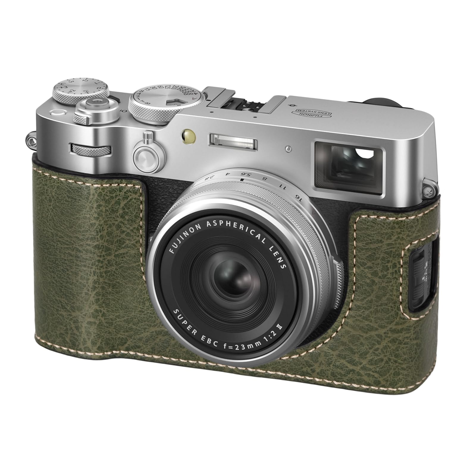 VOVMOEYA X100VI Camera Case,PU Leather Camera Half Case Compatible with Fujifilm X100VI Digital Camera