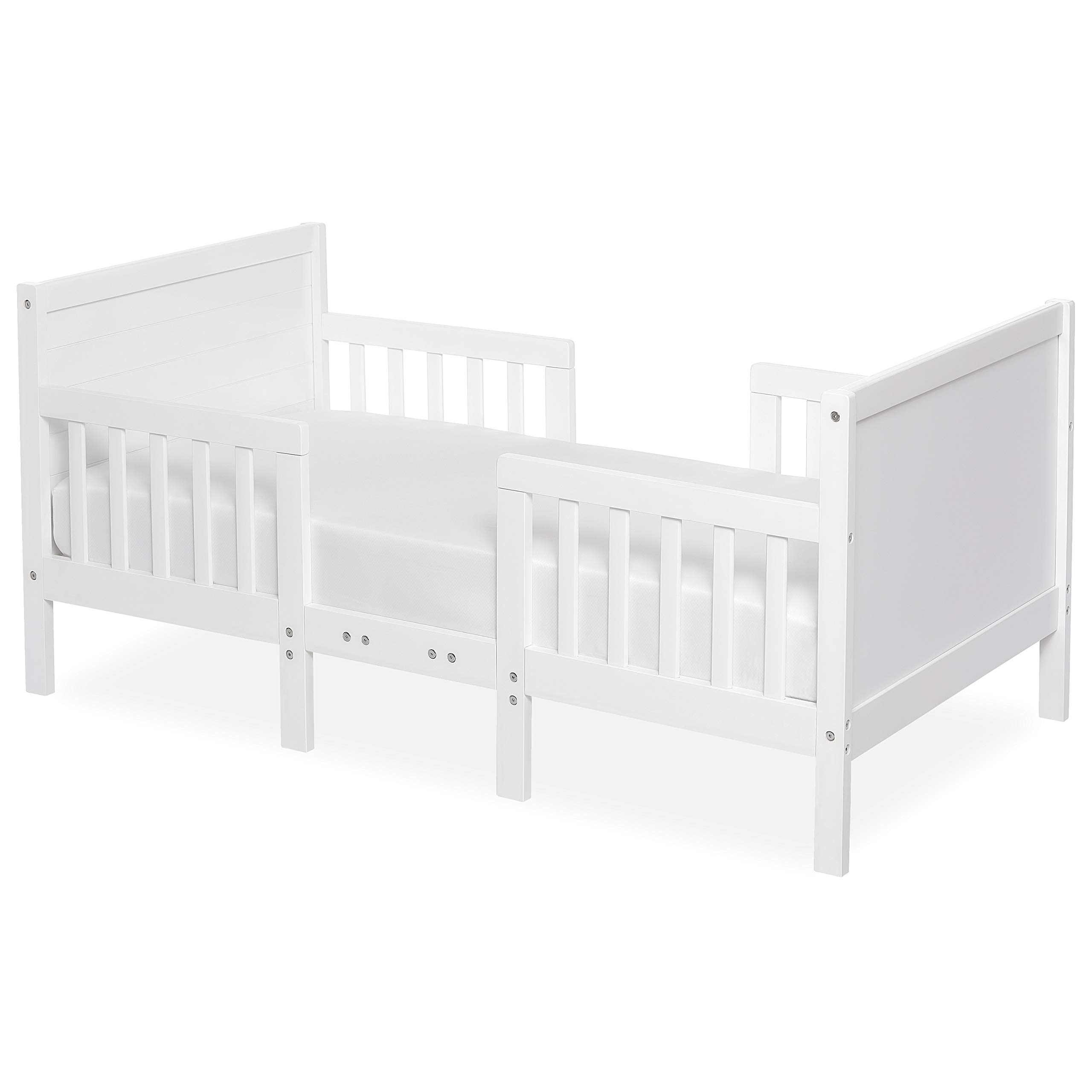 Dream On Me Hudson 3 In 1 Convertible Toddler Bed, White