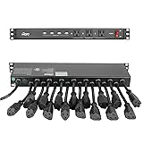 Tecmojo 1U Rack Mount 19 Outlet PDU Power