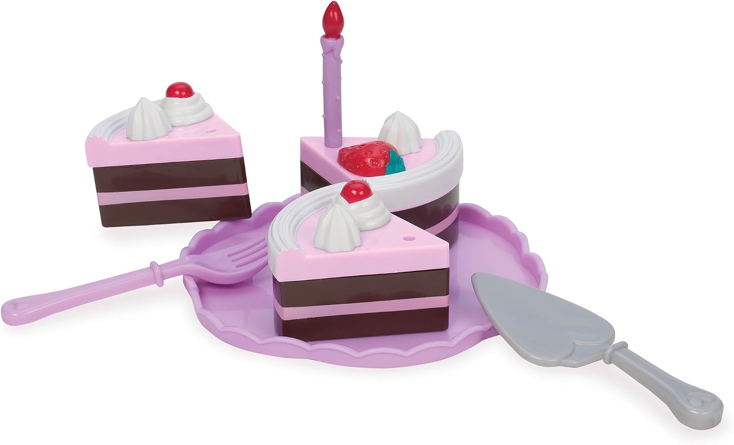 Battat, Play Circle, Birthday Cake, Toy Food, Plates & Candles Accessories, Pretend Play, Princess Birthday Party - Image 3