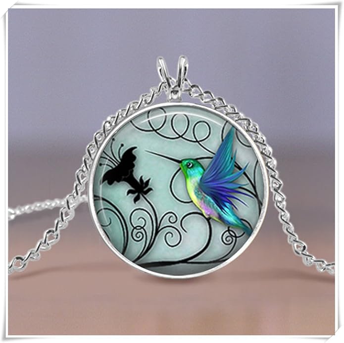 Hummingbird Jewelry Blue Hummingbird Necklace Amazon.ca Jewelry
