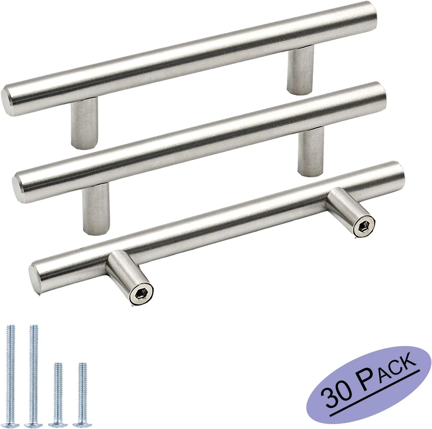 goldenwarm Satin Nickel Handles for Dresser Drawers