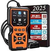 OBD2 Scanner Diagnostic Tool - Check Engine Light Code Reader, Reset Function, Data Stream, I/M Readiness, Full Features, Modes 6 &amp; 8, for All 1996+ Vehicles, Automotriz Scanner