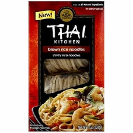 Amazon Com Thai Kitchen Brown Rice Noodles 6x8 Oz Grocery Gourmet Food