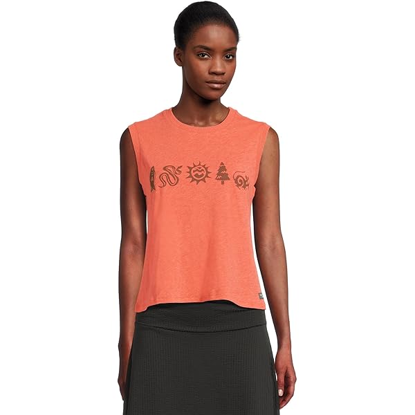 Toad&Co Womens Grom V Neck Tank Straw Stripe X-Small at Amazon