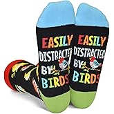 GOLIN Funny Animal Socks Pun Gifts for Women Men Teens, Novelty Crew Socks Humor Gift Idea for Animal Lover