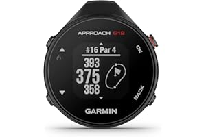 Garmin Approach G12, Clip-on Golf GPS Rangefinder, 42k+ Preloaded Courses, 010-02555-00 (Renewed)