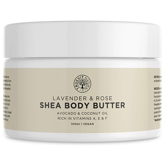 Shea Butter Body Butter Vegan Body Lotion with Avocado & Coconut Oil Natural Body