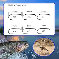 Eupheng 100pcs Plus Best Barbless Competition Fly