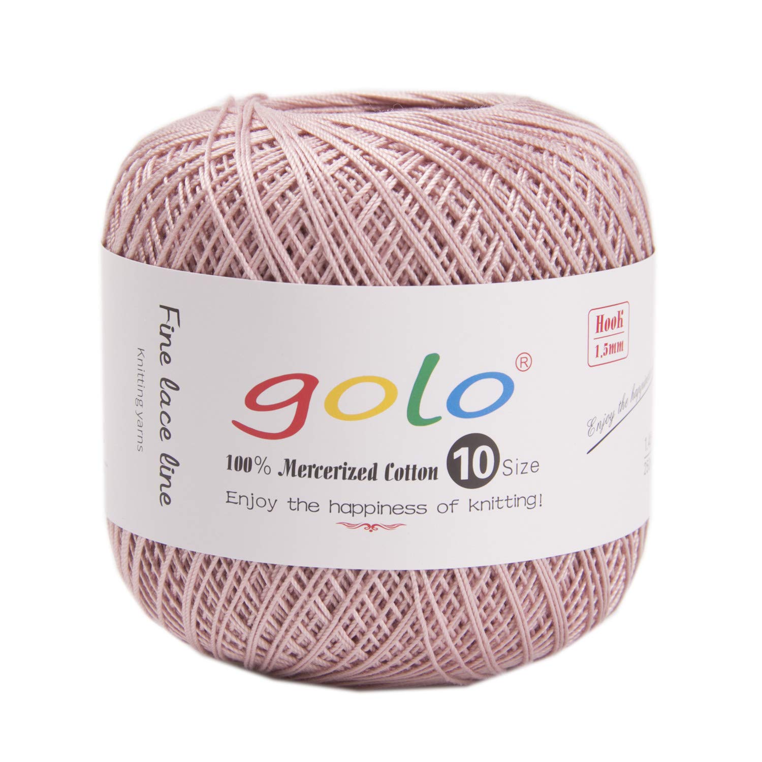 golo Crochet Thread Size 10 Yarn for Hand Knitting Crochet Yarn (Taro color-162)