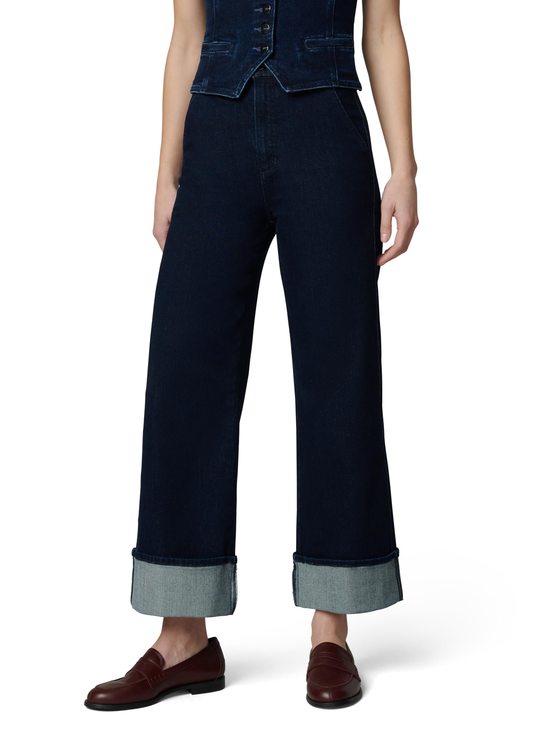Joe’s Jeans Women’s The Trixie High Rise Wide Leg Denim Trouser, Don’t Worry