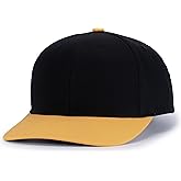 Pacific Headwear Poly/Cotton Snapback Cap, Black/Gold, YTH