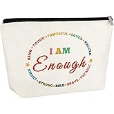 Inspirational Gifts for Women Makeup Bag with Positive Quotes Encourage Gift for Daughter Sister Friend Student Motivation Gifts for Her Cosmetic Bag Christmas Birthday Present Travel Pouch