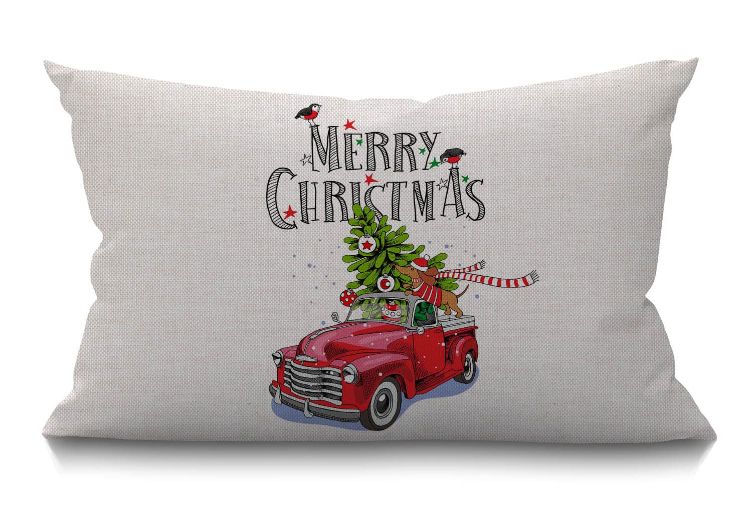 BGBDEIA Peach Cushion Cover Watercolor Hand Drawn Peaches Linen Fabric for Couch Bed Sofa Car Waist Throw Pillow Cover 12 x 20 inch Pillow Case 30 x 50 cm