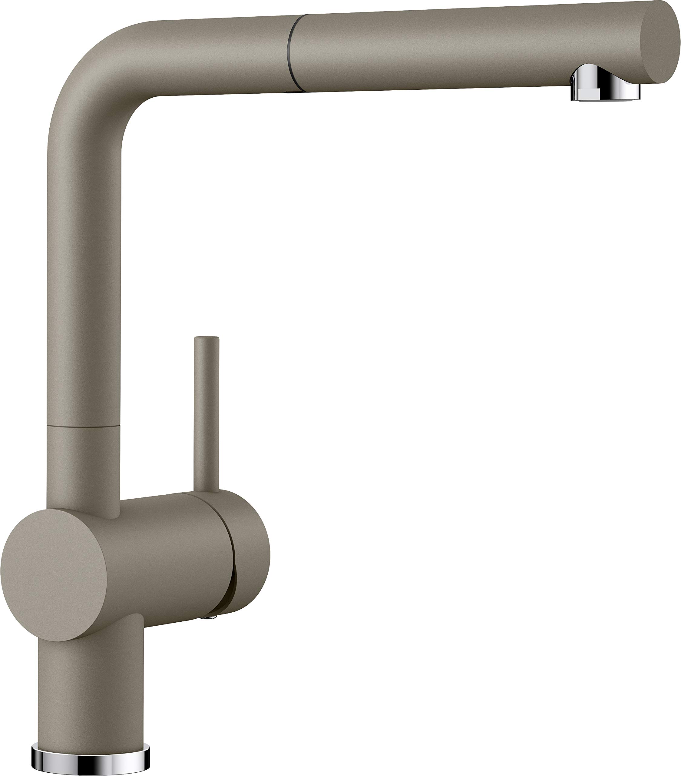 BLANCO LINUS-S – Kitchen Mixer Tap in SILGRANIT Look with Pull-out Spout – High Pressure – Brown – 520747