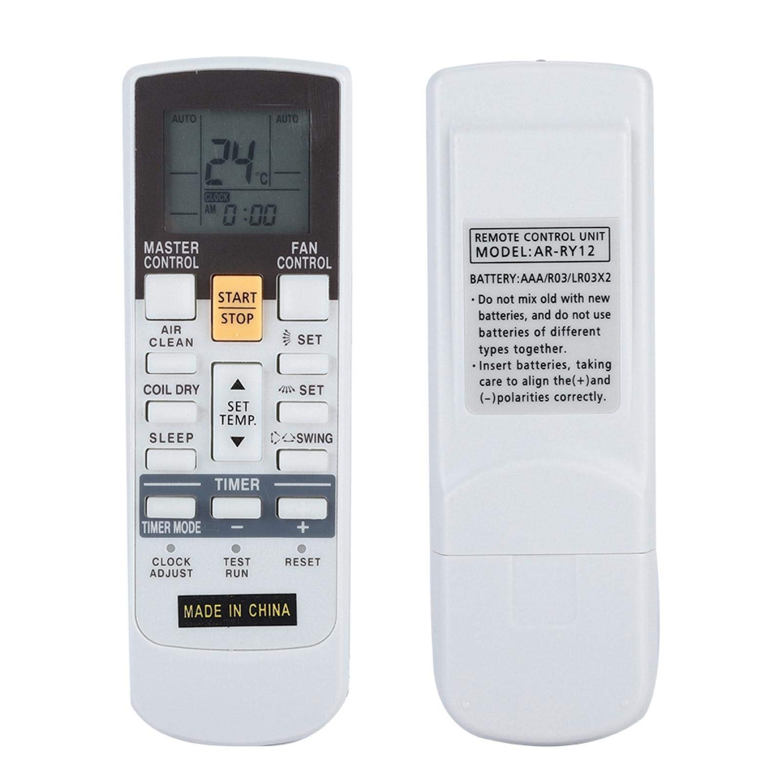 ciciglow Universal Remote Control for Air Conditioner, for Fujitsu AR-RY12 AR-RY13 Smart Remote Controller Replacement Air Conditioner