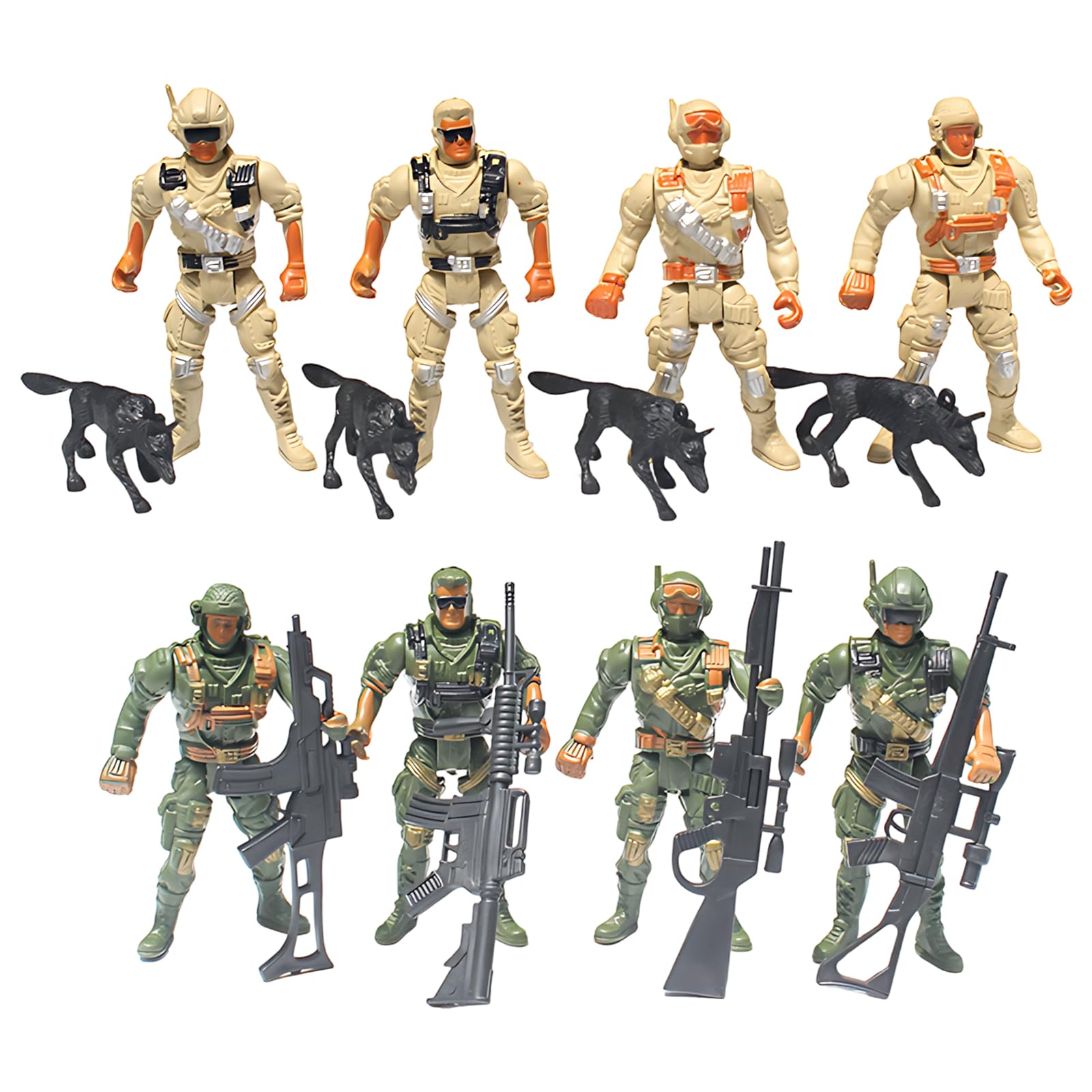 16-Piece Toy Soldiers Set, Used For Sand Table Soldier Models For Diy Projects, Army Toys, Action Man, Durable Plastic Army Figures For Tactical Play, Realistic Design For Collectors And Enthusiasts