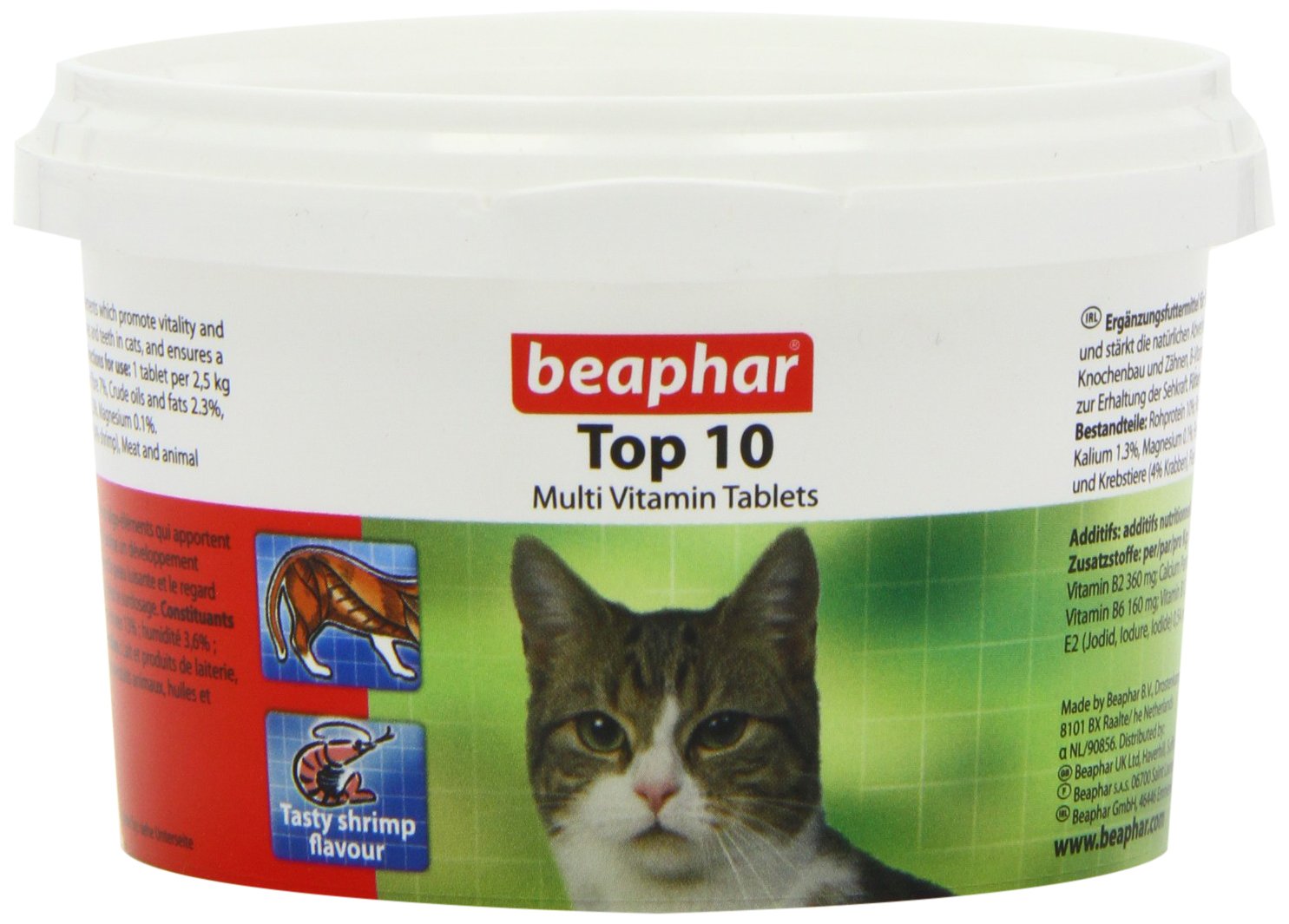 Beaphar Top 10 Cat Vitamin 180 Tablets Buy Online in United Arab