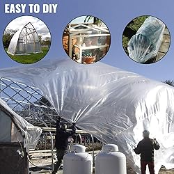 VEVOR Greenhouse Plastic Sheeting 8 x 25 ft, 6 Mil