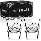 Onebttl Zodiac Sign Shot Glass Set of 2, Unique Birthday Gifts for Women, Men, Friend, Coworker, Wife, Husband- (1.5oz/45ml)- Sagittarius