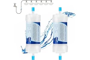 AbrirTrail Filter for Misting System, PP Sediment Strainer, 10 Micron Deep Filtration for Dirt/Sand Protection in Outdoor Misters & Spray Nozzles(2 pcs filter)