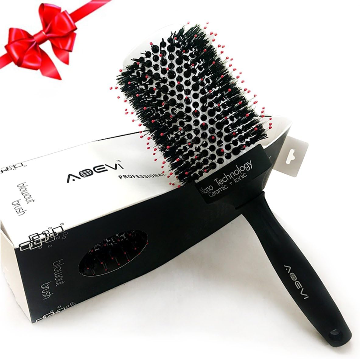 Hair Brush Nano Thermal Ceramic Ionic Round Barrel