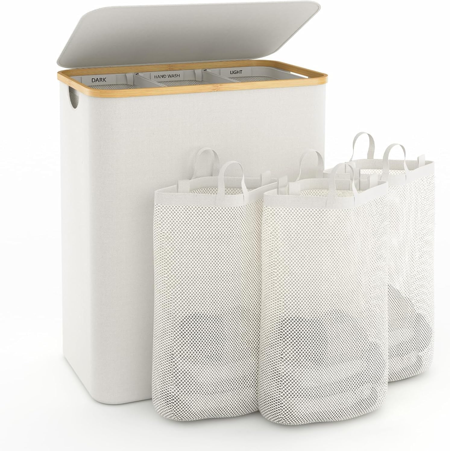 View 1 of ***MISSING PARTS***
Hampers for Laundry Basket with Lid, 160L Extra Large Laundry Hamper 3 Section Dirty Clothes Hampers for Laundry Divided Laundry Basket Organizer for Bedroom,Laundry Room, Dirty Clothing Hamper, Beige