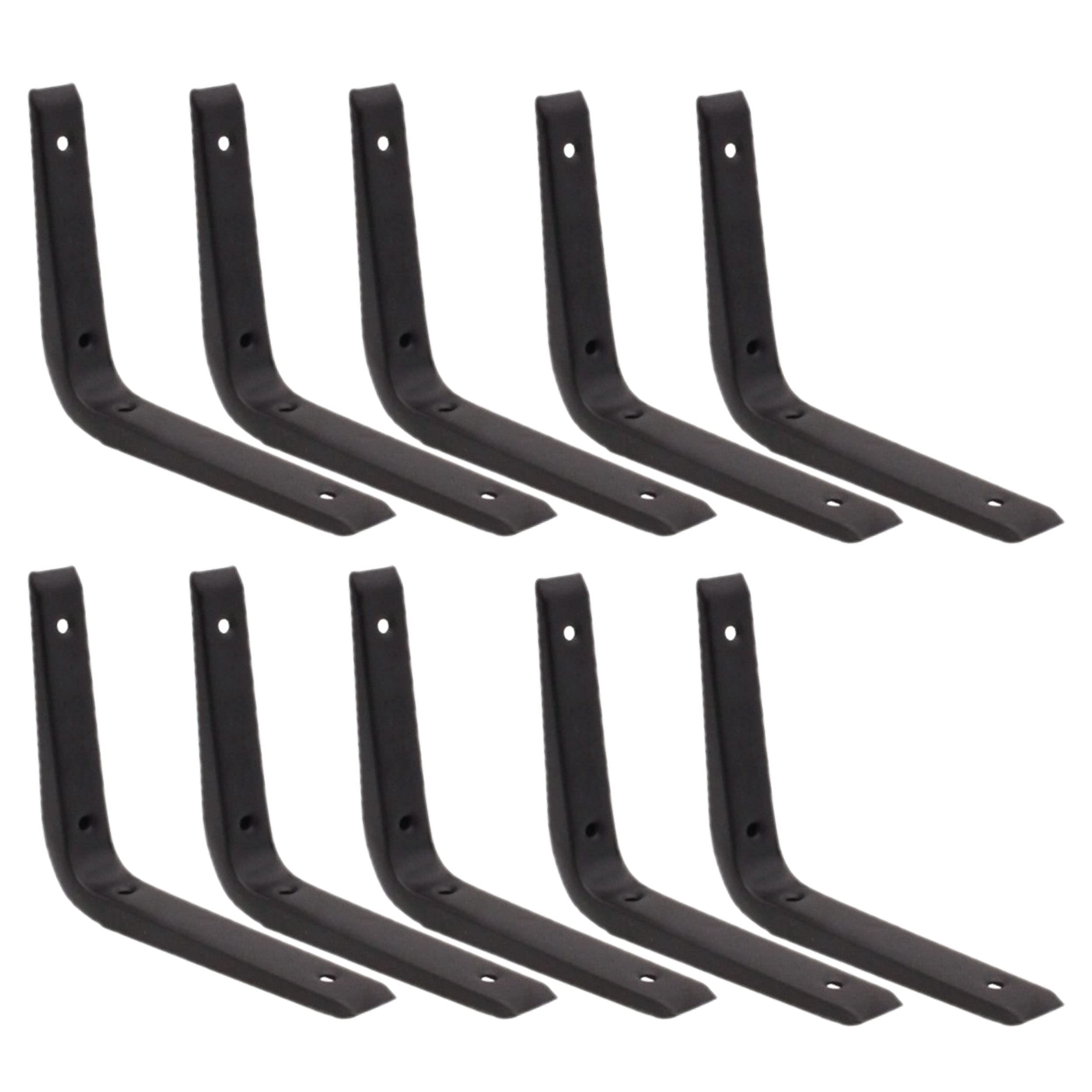 Strong Shelf Bracket Reinforced 150x125mm | Black | EAI Brand | Pack of 10