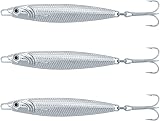 Dr.Fish Silver Minnow Spoon Lures Set of 3 60g Sea Fishing Tackle view 8