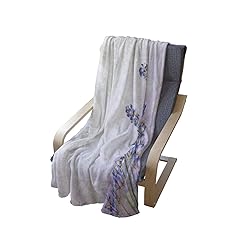 Ambesonne Lavender Throw Blanket, Little Posy of