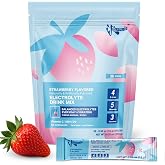 VITASUNIC Electrolyte Powder Packets | Sugar Free, No Sucralose, Strawberry | No Artificial Colors, Vegan, Gluten-Free | With Vitamins C B5 B6 | Dissolves Fast | Convenient Stick Packs | 36 Count