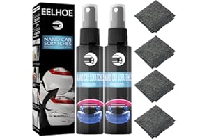 KCRPM Nano Sparkle Cloth Car Scratch Remover, 2023 New Nano Car Scratch Repair Spray Kit, Car Scratch Repair Kit, Car Scratch Repair Nano Spray, Match with Nano Sparkle Cloth (2SETS, 100ML)