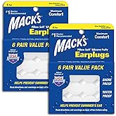 Macks Pillow Soft Silicone Earplugs Value Pack, 6 Count (Pack of 2)