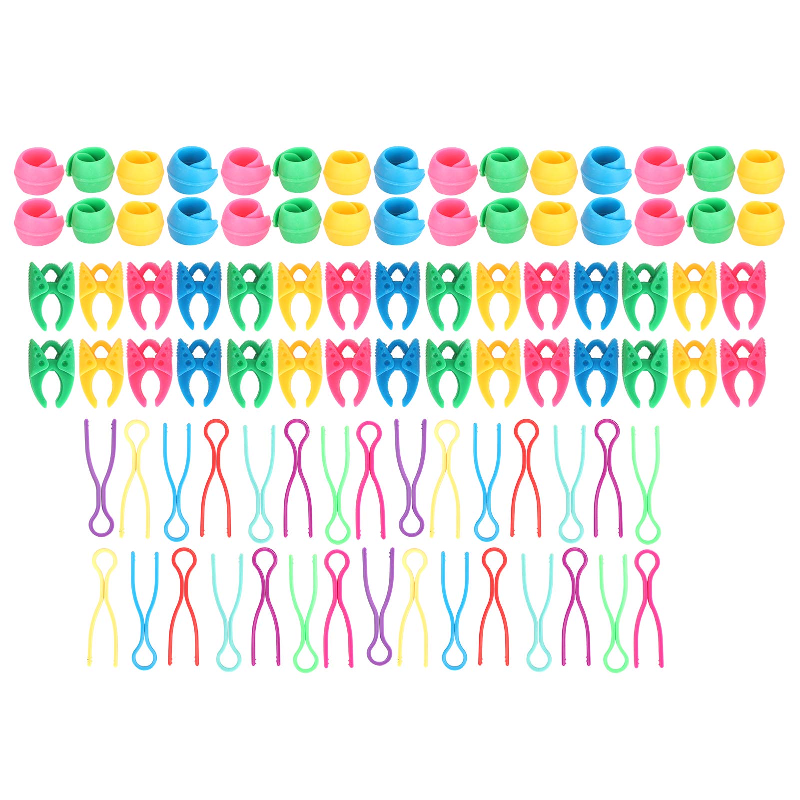 90 Pcs Bobbin Thread Holders, Silicone Color Thread Clips Holder Tool, Durable for Sewing Machine Spool Retaine, Sewing Bobbin Machine Accessories, Prevent Thread Unwinding and Knotting