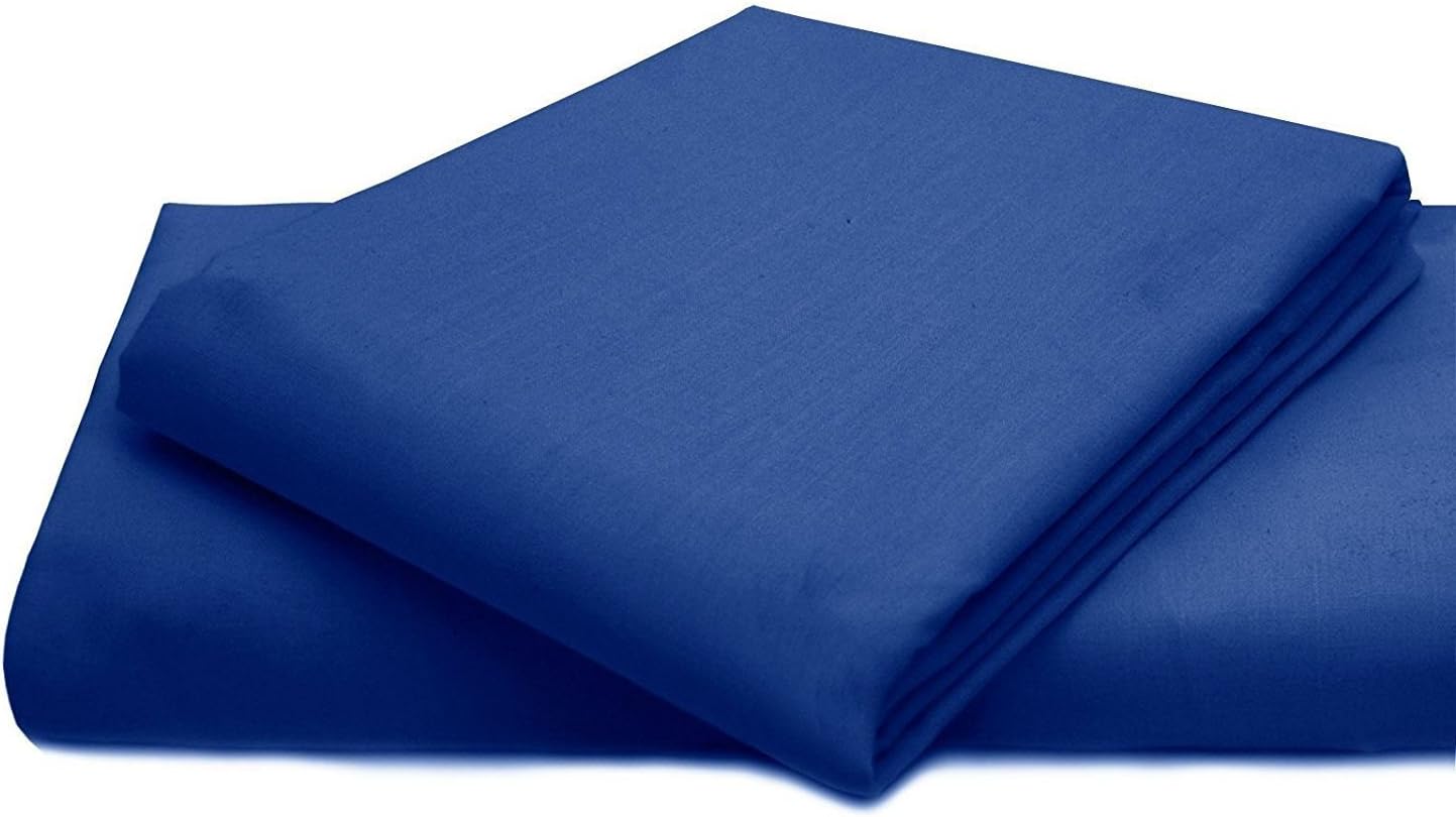 Glamptex Essentials BED SHEETS FITTED SHEETS LUXURY BEDDING SHEETS SINGLE DOUBLE KING SUPER KING (Pillowcase, Royal Blue)