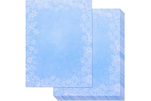 SUSTAINABLE GREETINGS Merry Christmas Snowflakes Stationery Printer Paper (Letter Size, 96 Sheets)