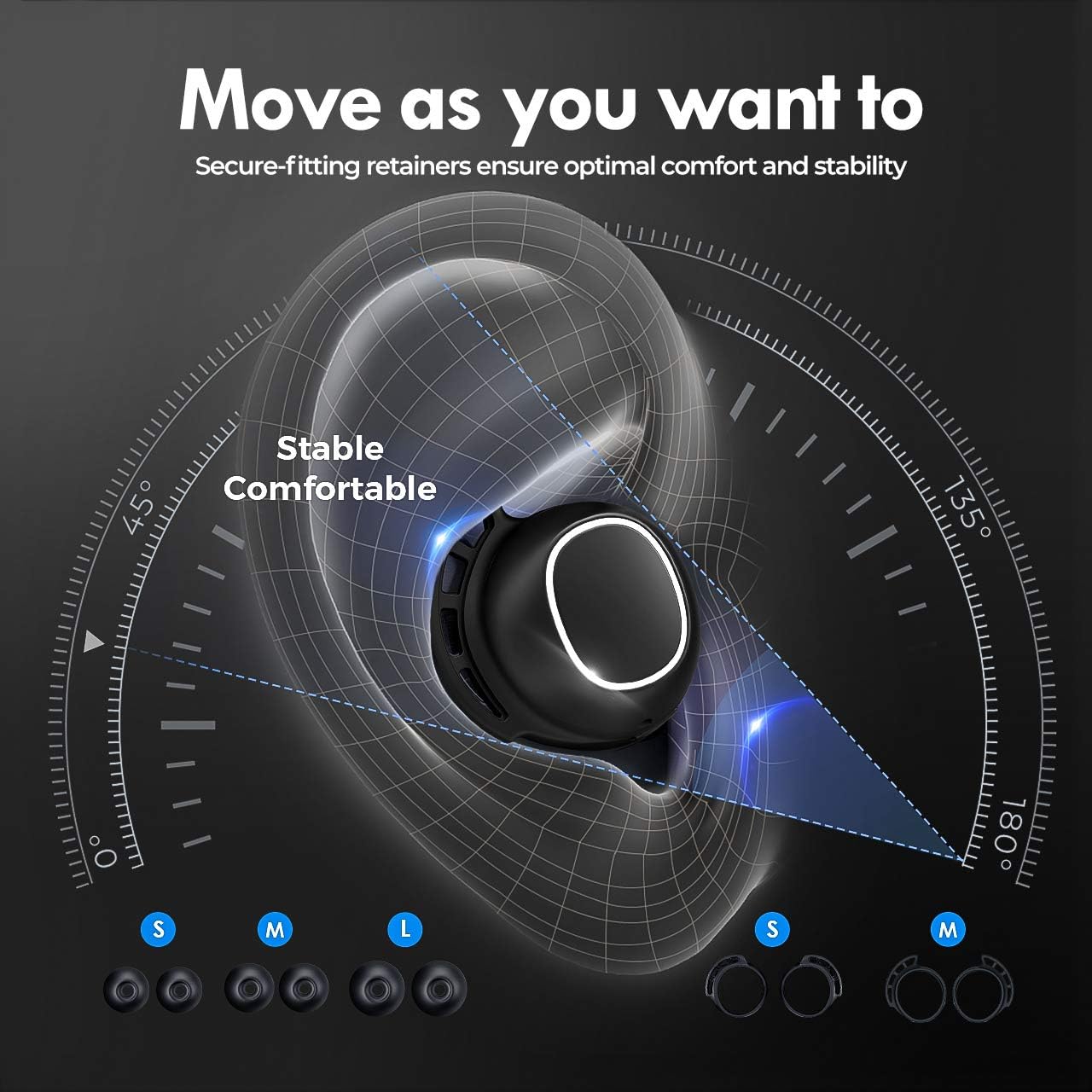 Wireless Earbuds, Mpow M30 in-Ear Bluetooth Headphones, Immersive Bass Sound, IPX8 Waterproof Sport Earphones, Touch Control Bluetooth Earbuds, 25 Hrs w/USB-C Charging Case/Twin&Mono Mode/Mics,Black: Electronics