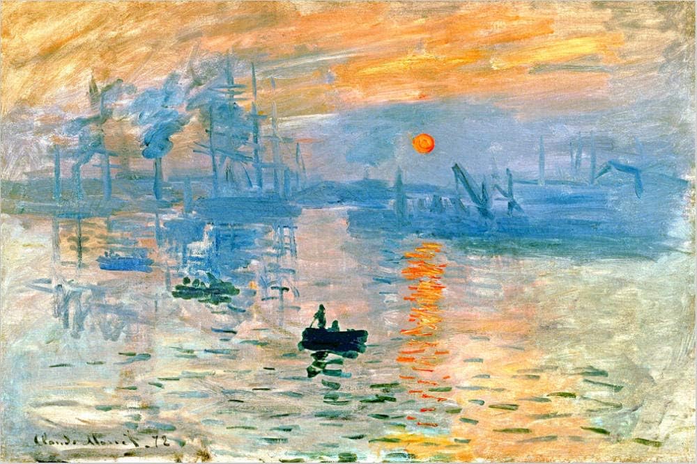 Jigsaw Puzzle Famous painting Monet sunrise impression 500 Piece Wooden Puzzle Adults Puzzles Art DIY Leisure Game Fun Toy Suitable Family Friends