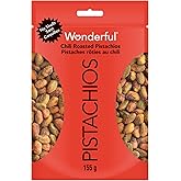 Wonderful Pistachios, No Shells, Chili Roasted, 155 g Resealable Pouch