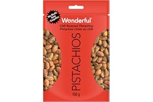 Wonderful Pistachios, No Shells, Chili Roasted, 155 g Resealable Pouch