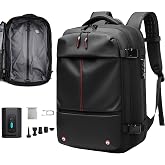 kevcalif Travel Vacuum Backpack,with Air Pump,60L Expandable Compression,Fits 18 Inch Laptop