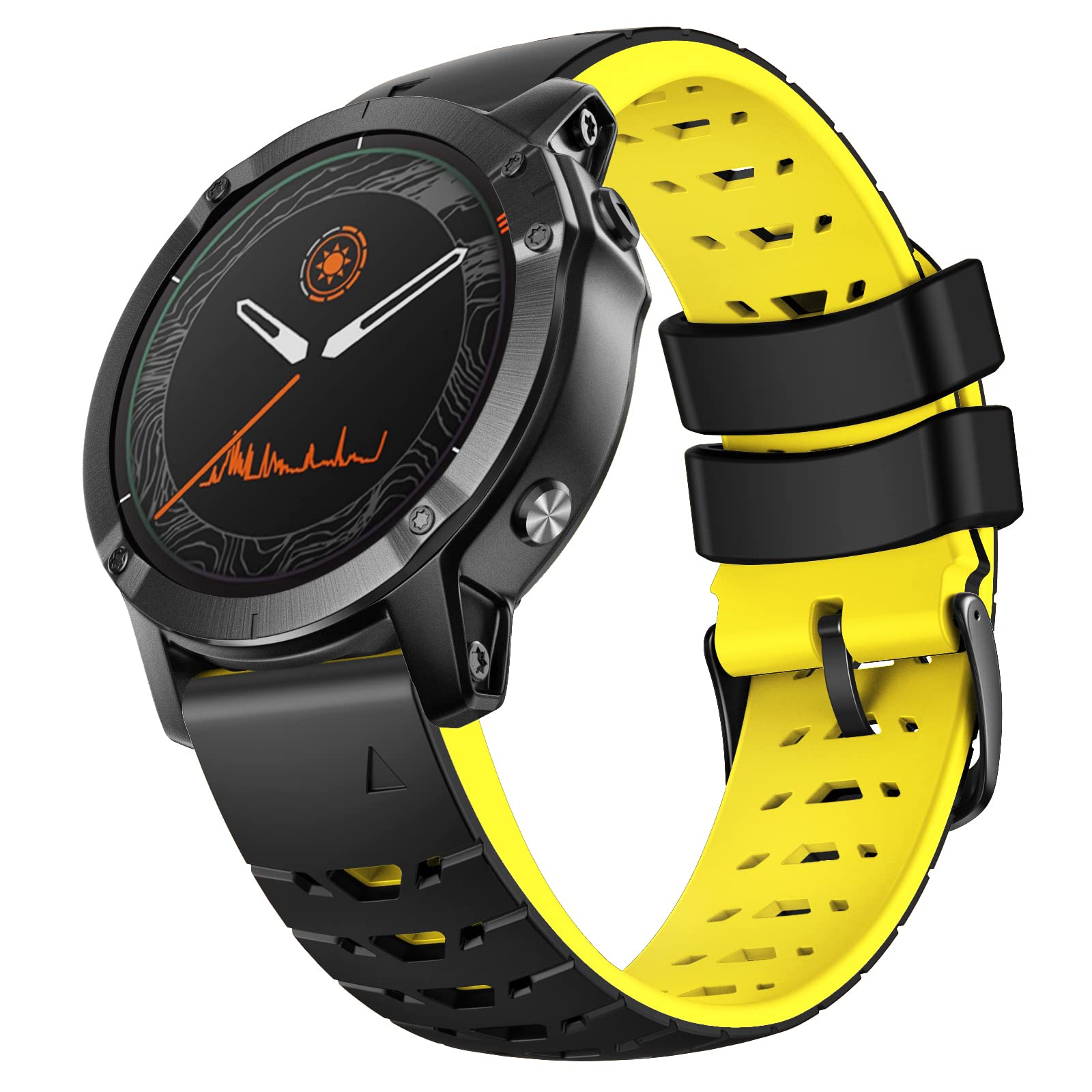 NotoCity for Garmin Fenix 6 Strap/Fenix 5 Strap, 22mm Replacement Band Strap for Garmin Fenix 7/6/6 Pro/5/5 Plus/Epix Gen 2/Forerunner 945/935/Approach S62/S60