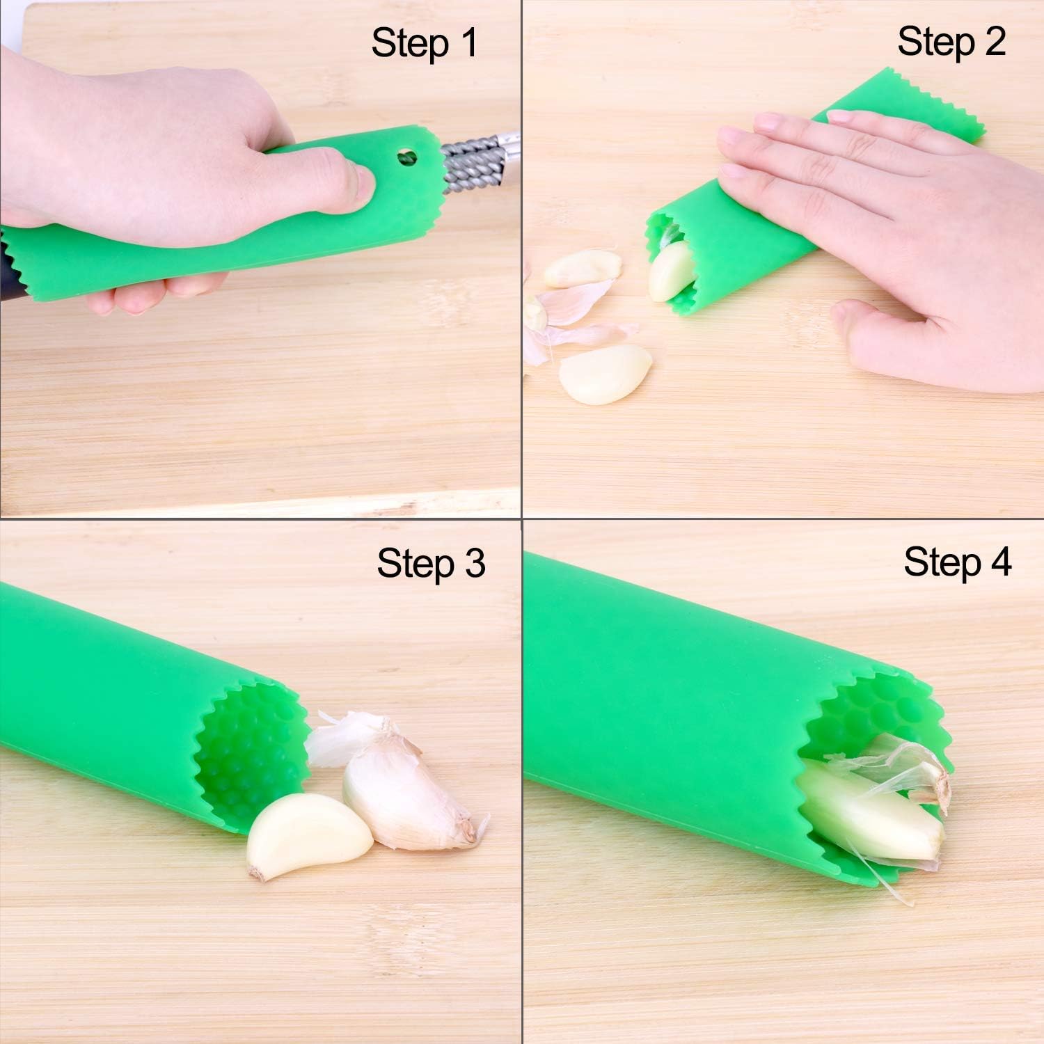 Premium Multifunctional Garlic Press with Nut Cracker(attach with Garlic Peeler),by- Seltman