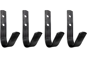 Will's Family Store Steel Horse Stable Bridle Hangers Tack Room Hooks Black 4 Pack